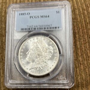 1885-O Morgan Silver Dollar PCGS MS64